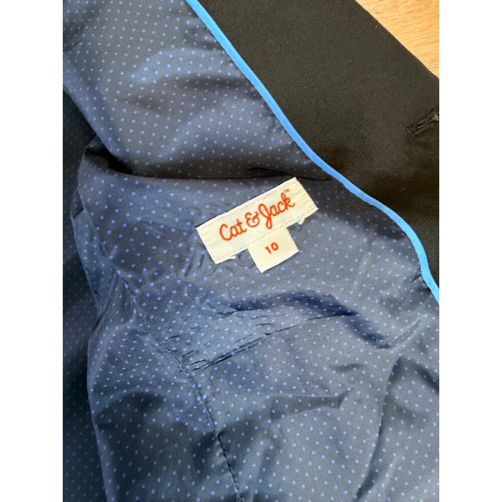 Cat & Jack Boys Black Lined Blazer Size 10 - Picture 5 of 6